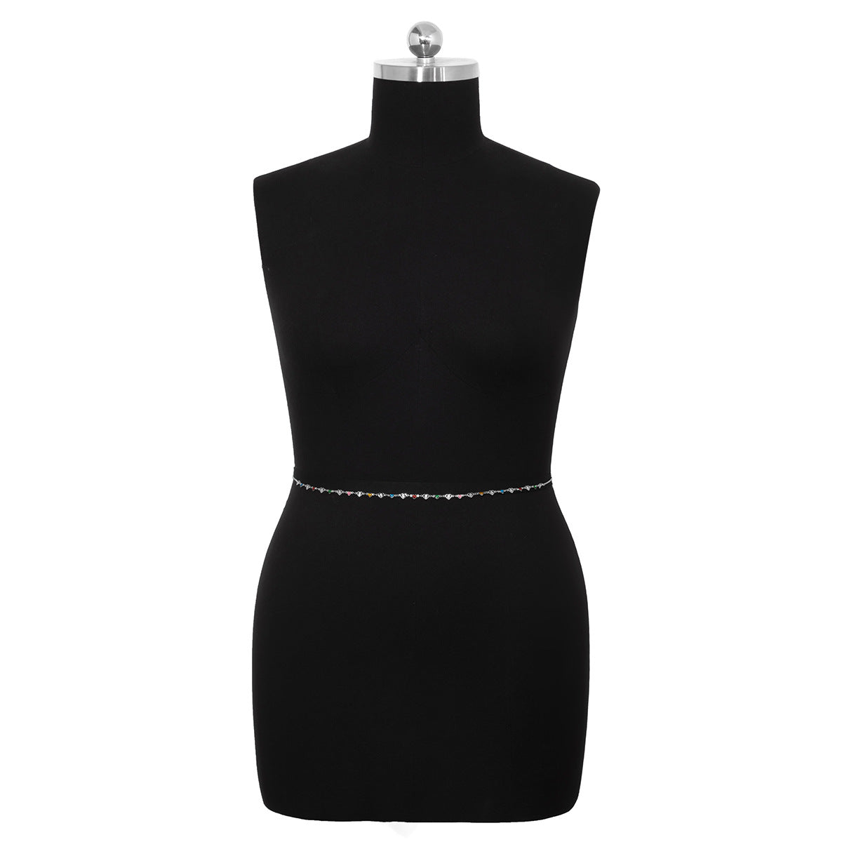 Minimalist Hollow-Out Enamel Heart-Shaped Body Chain for Women with Lobster Clasp
