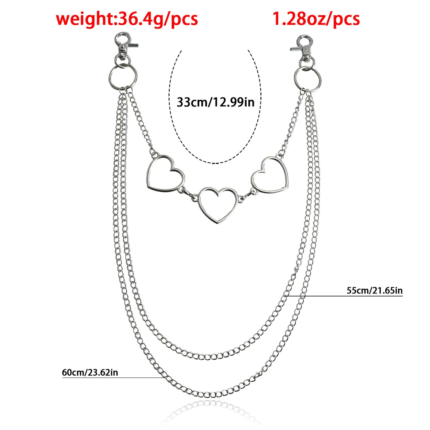 Casual Hip-Hop Style Metal Waist Chain for Women with Single Loop Design, Summer Fashion Accessory