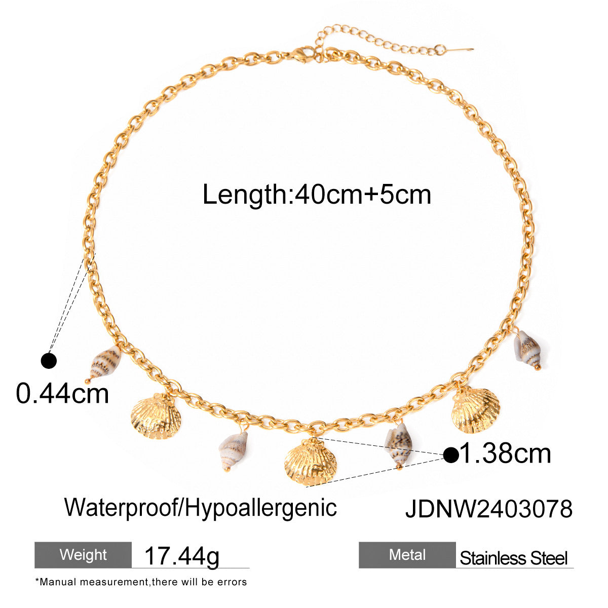 Elegant Geometric Stainless Steel Plated Necklace with Titanium Steel and Pearl Pendant for Women