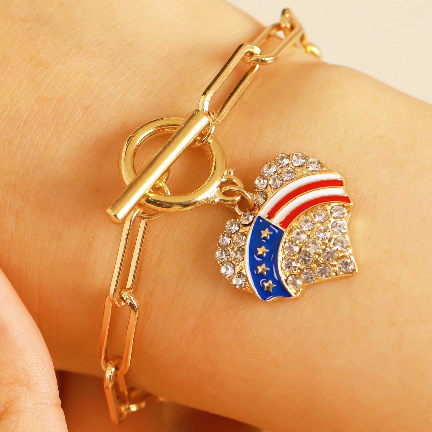 Set di collane placcate in lega con ciondoli a forma di stella e cuore intarsiati di strass, stile minimalista, da donna