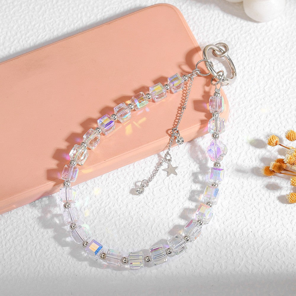 Minimalist Sweet Heart Teardrop Acrylic Keychain with Plated Finish for Women