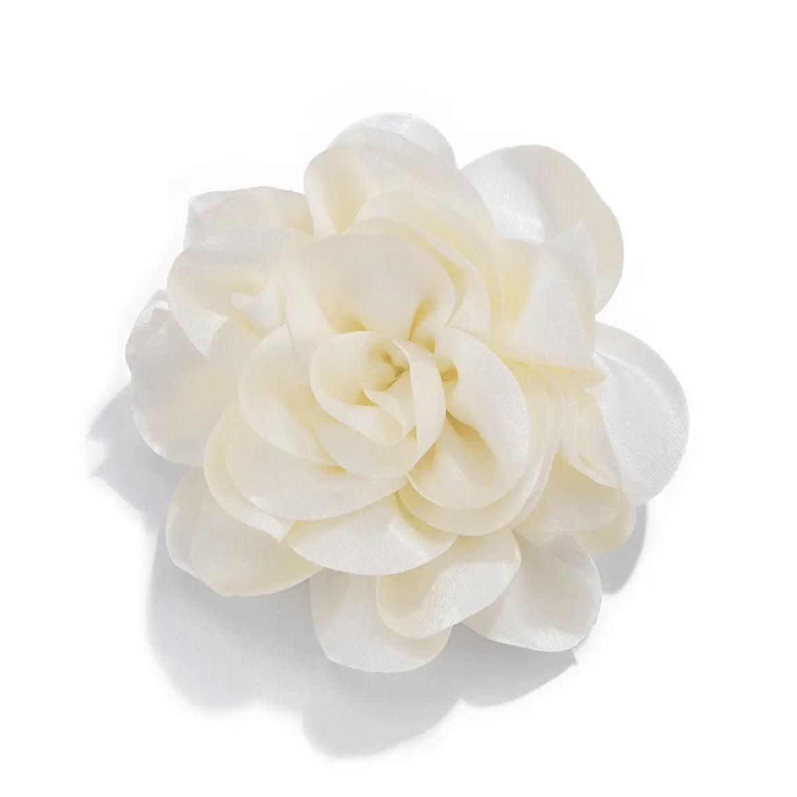Sweet Floral Fabric Brooch Handmade Rose Pin for Women