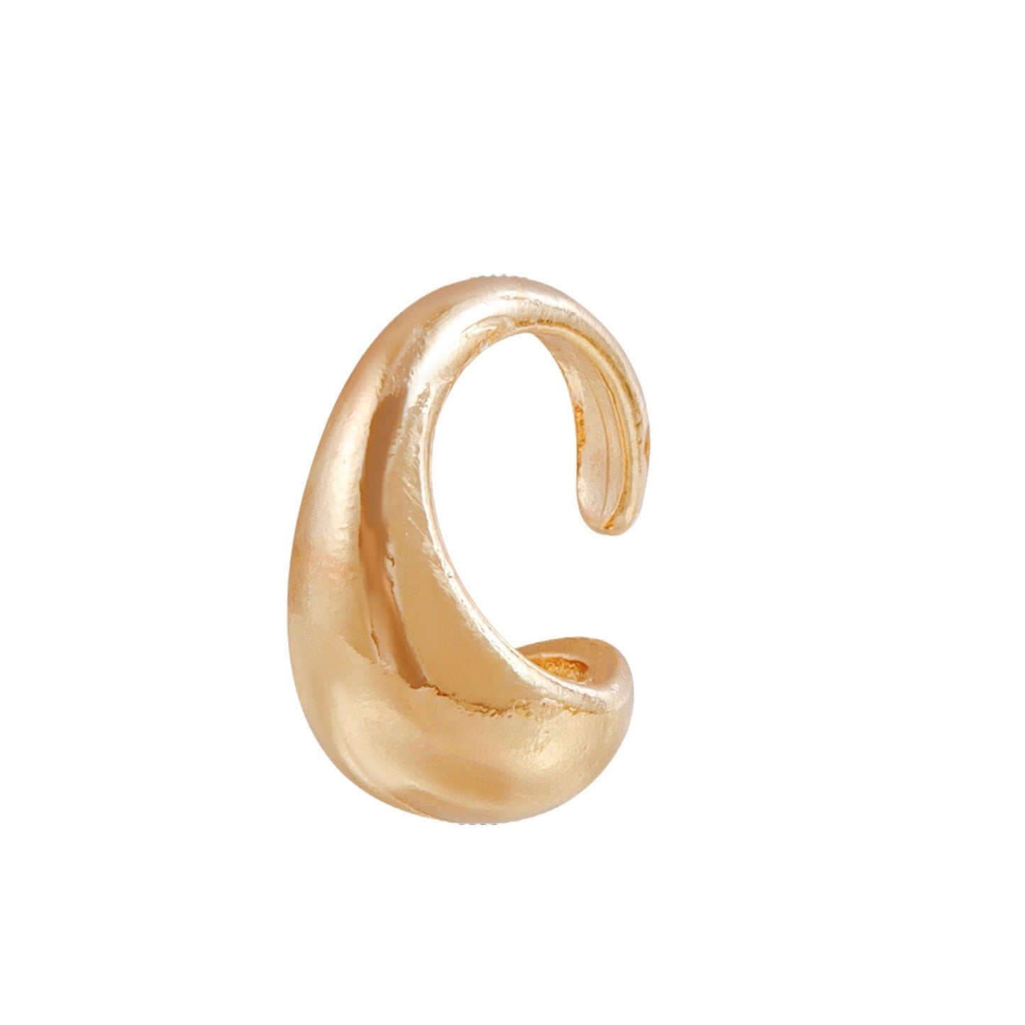 Punk Style Geometric C-Shaped Alloy Ear Cuff with Plating Finish for Women