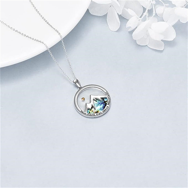 Minimalist Geometric Pendant Necklace for Women Stainless Steel Chain with Titanium Steel Charm and Electroplated Finish