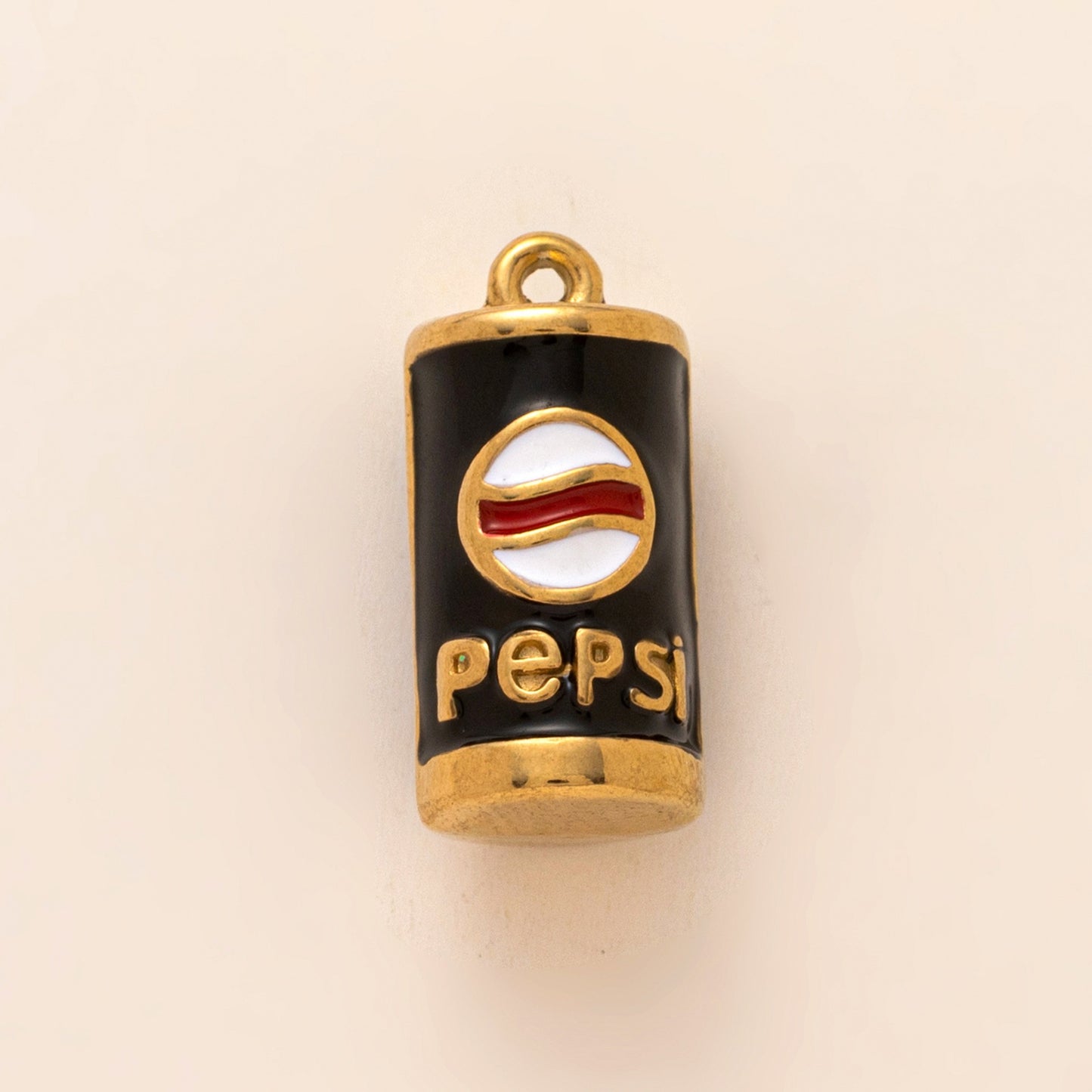 Sweet Striped 18K Gold Plated Zinc Alloy Charm Bar