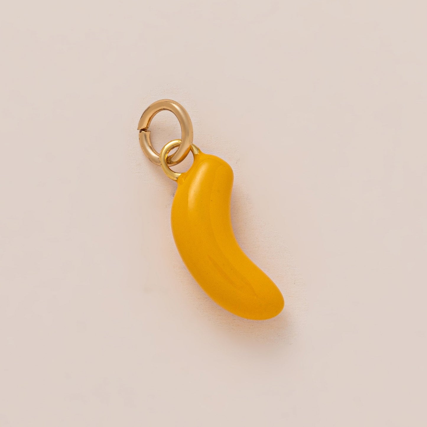 18K Gold Plated Zinc Alloy Heart Floral Charm Bar for Women