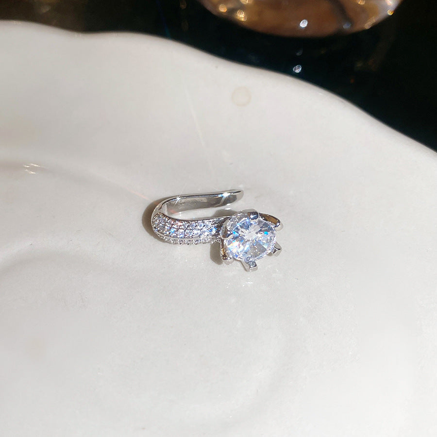 Pendientes elegantes de tuerca con diamantes de imitación y forma de lágrima, para mujer, con postes de acero inoxidable