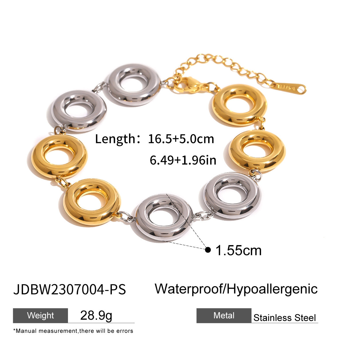 Minimalist Geometric Stainless Steel Hoop Pendant Earrings with Gold and Silver Plating for Women