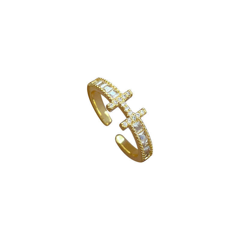 Adjustable Ring Minimalist Japanese Style Crown Design Women's Ring