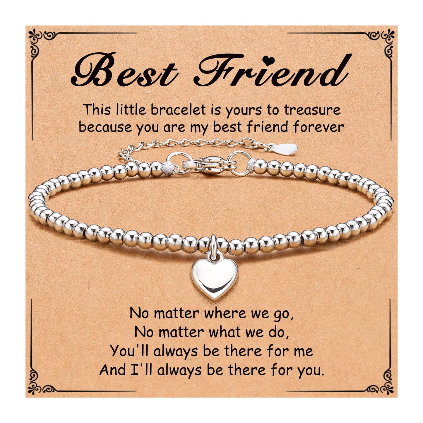 Elegant Heart Shape Titanium Steel Silver Plated Pearl Bracelet for Women