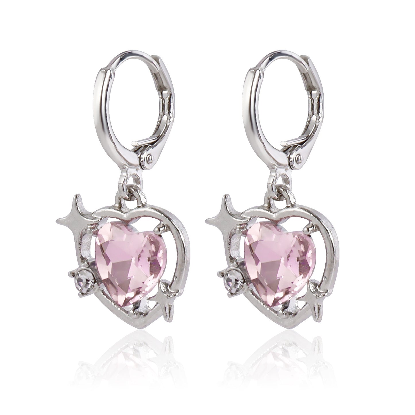 Collar Minimalista con Colgante de Aleación con Forma de Corazón para Mujer con Delicada Cadena a la Clavícula