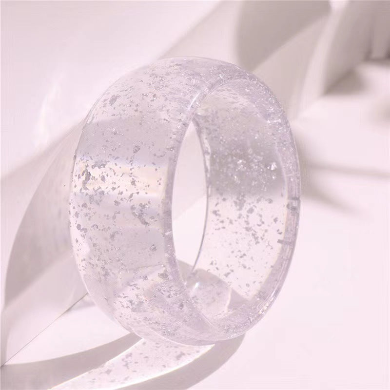Bracciale in acrilico geometrico irregolare