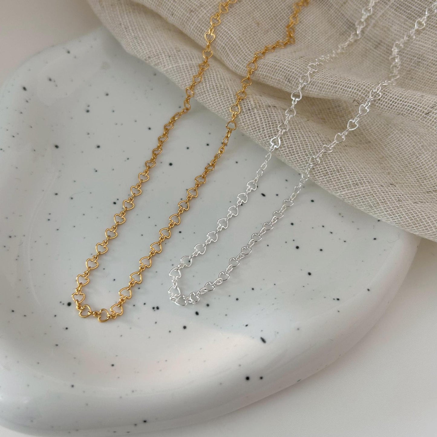 Minimalist Heart-Shaped 925 Sterling Silver Necklace with Plated Finish, Delicate Single Snake Chain for Women