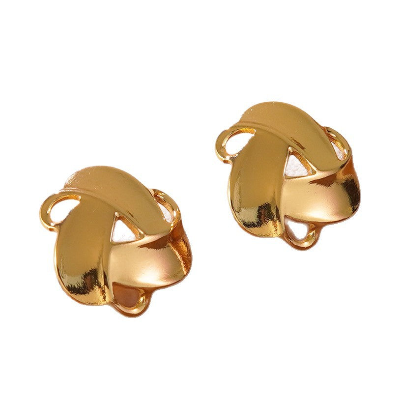 Luxury Elegant Geometric Triangle Stainless Steel Stud Earrings for Women