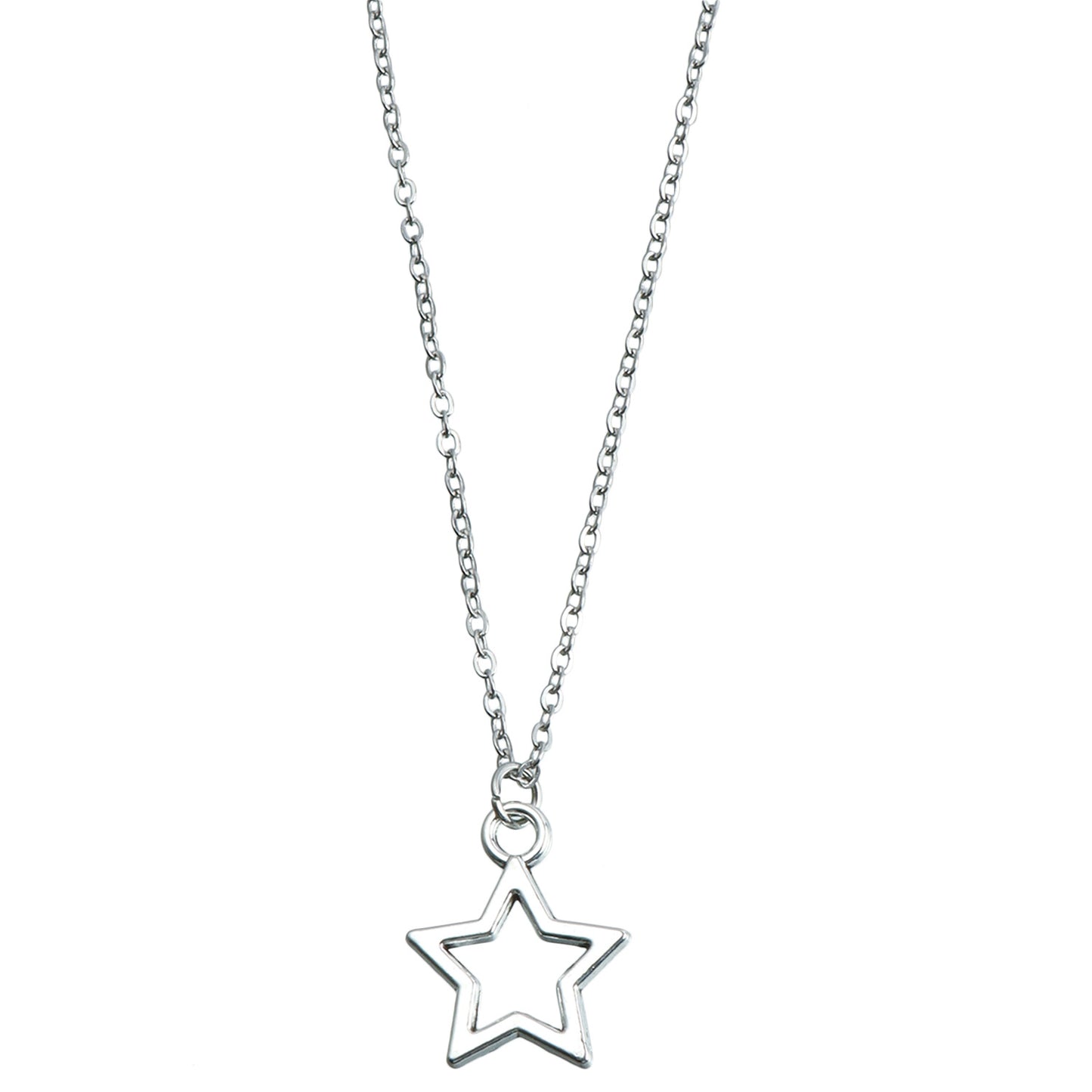 Pendientes de metal con forma de estrella calada, modernos y con acabado chapado, para mujer