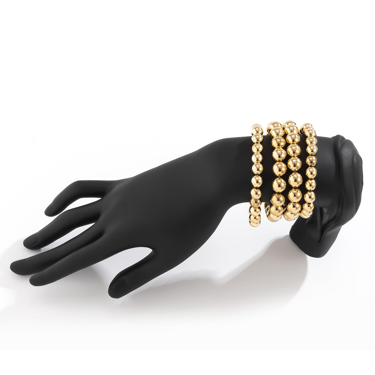 Pulsera de cadena con abalorios geométricos estilo punk para mujer con detalles metálicos galvanizados