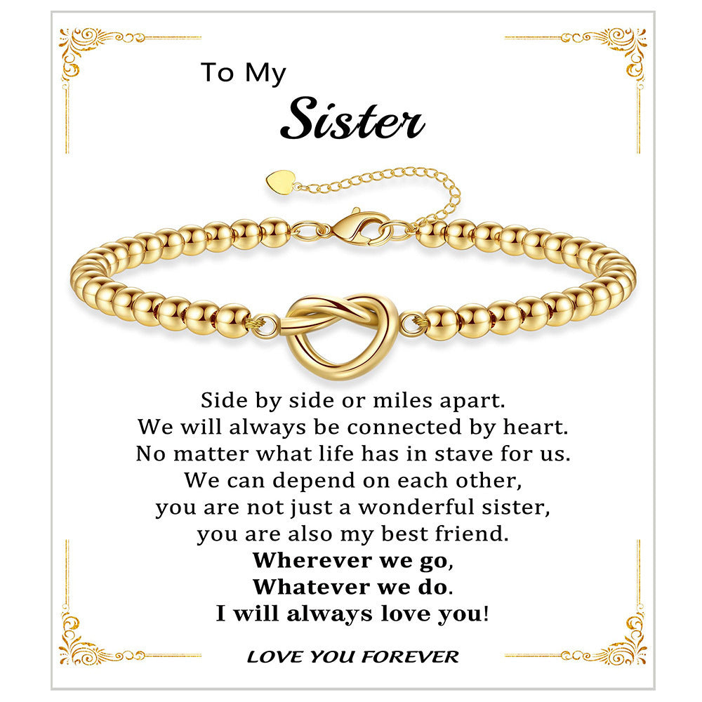 Fashionable Heart Shaped Plated Stainless Steel Bracelet for Women