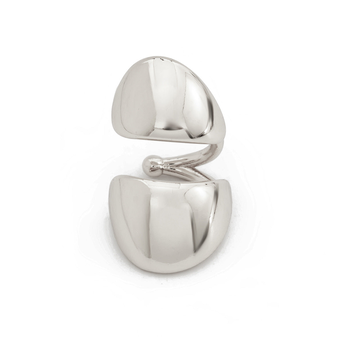 Minimalist Geometric Plated Zinc Alloy U-Shaped Ear Clip for Women