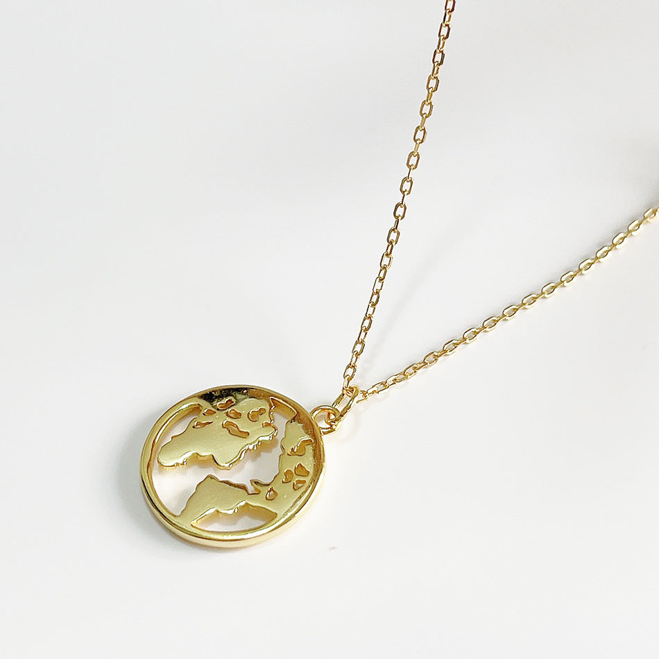 Collana corta geometrica in argento sterling 925