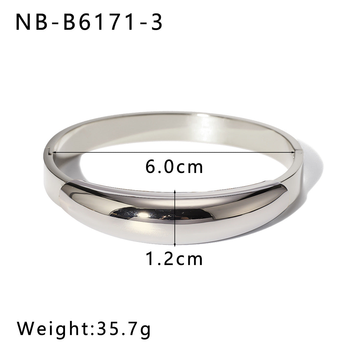 Bracciale da donna minimalista geometrico in acciaio al titanio placcato oro 18K