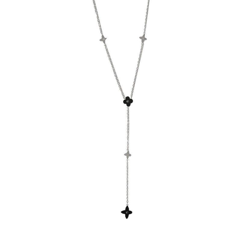 Sporty Casual Gold Plated Titanium Steel Necklace Unisex