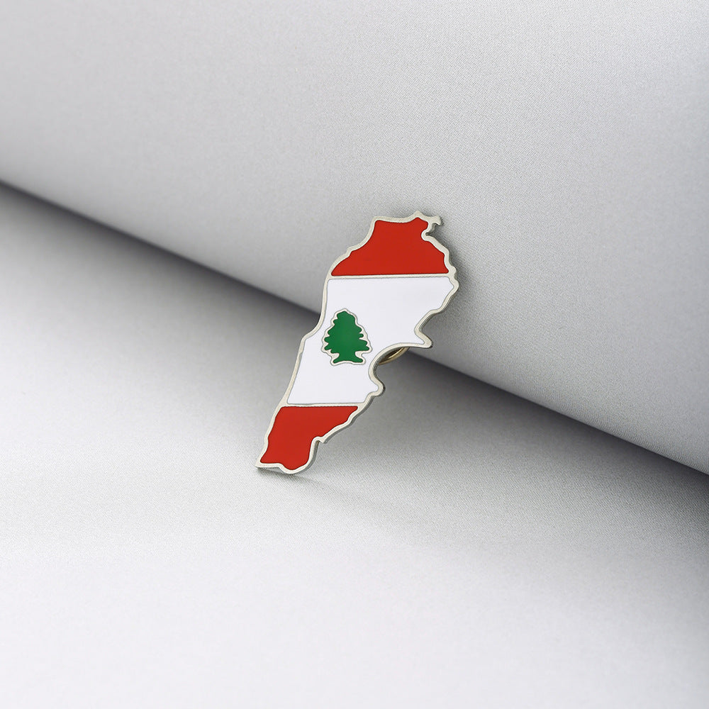 Broche de esmalte de acero inoxidable geométrico minimalista para hombres y mujeres