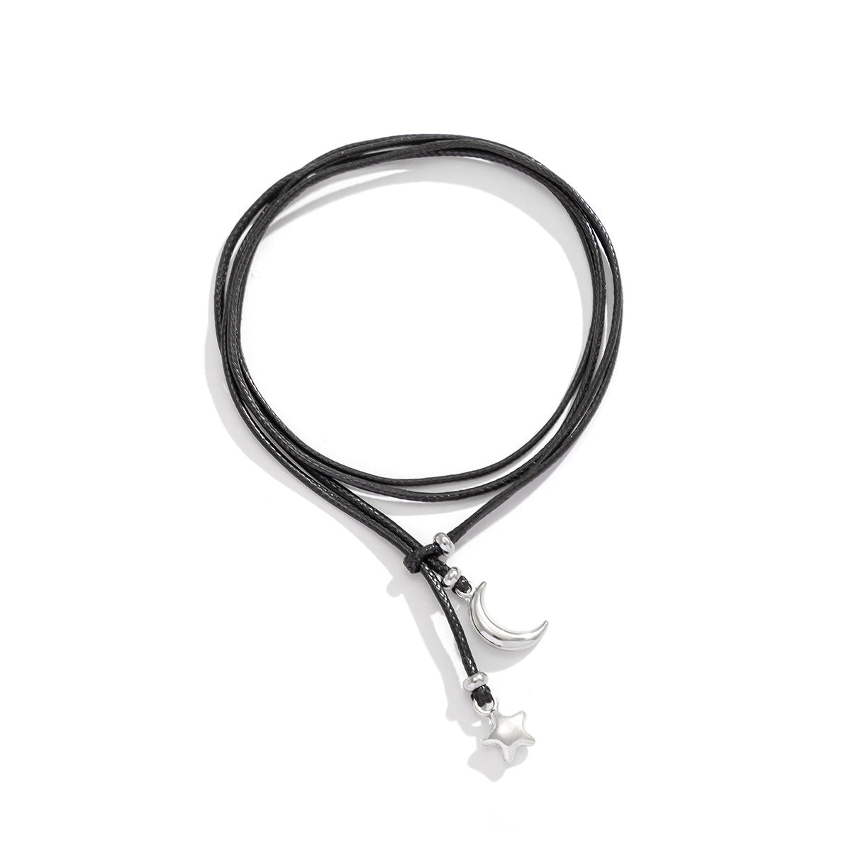 Sweet-Edgy Adjustable Wax Cord Clavicle Necklace for Women with Alloy Dragonfly Pendant and Heart-Shaped Accents