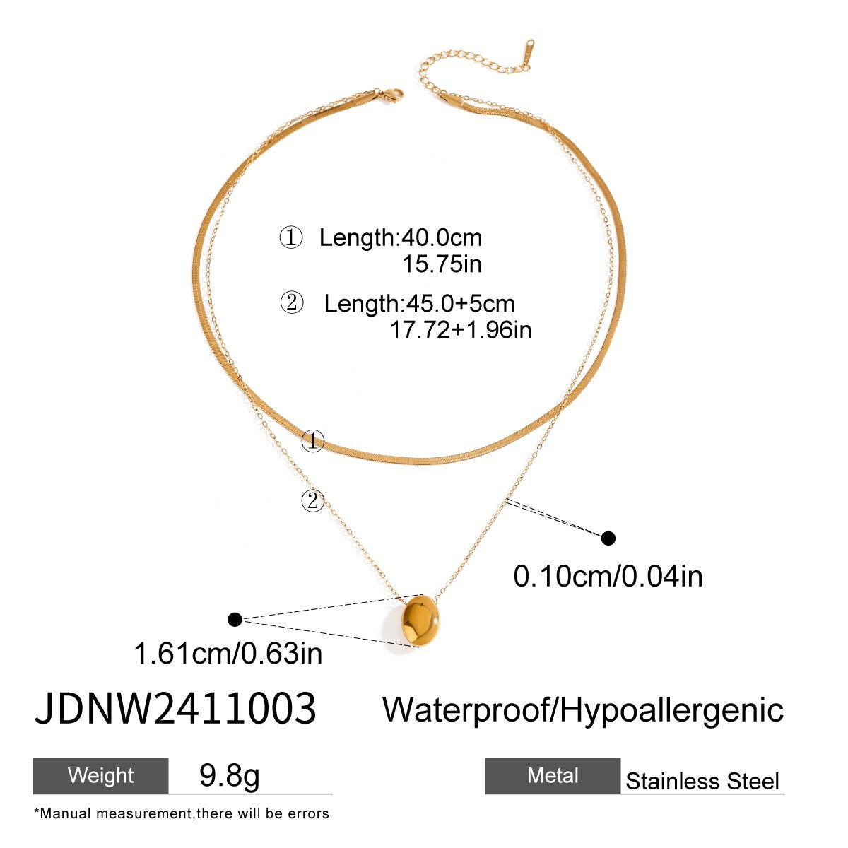 Elegant Teardrop Geometric Plated Stainless Steel Earrings for Women
