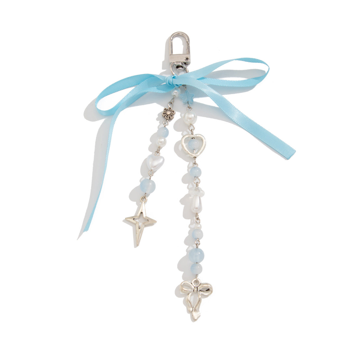 Sweet Heart Pearl Alloy Bag Charm