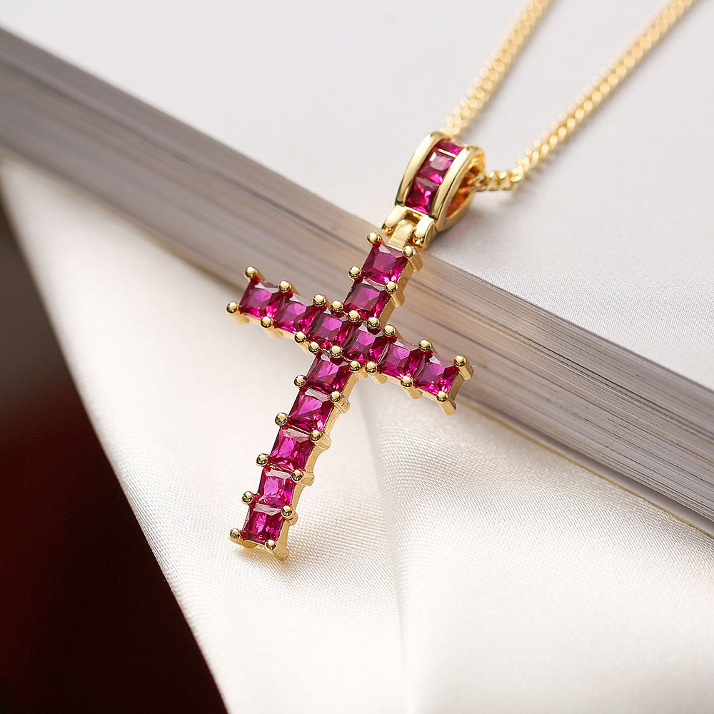 Luxury Geometric Pendant Necklace for Women in Copper with Gold Plating, Fashionable and Unique Statement Jewelry