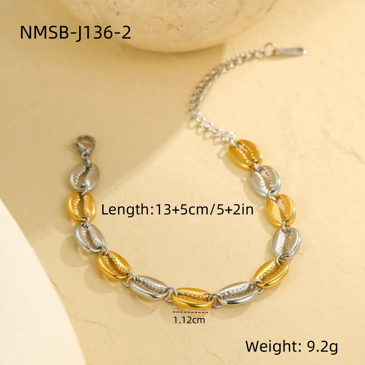 Collana Pendente a Conchiglia Cava alla Moda in Stile OL in Acciaio Inossidabile con Galvanotecnica per Donna