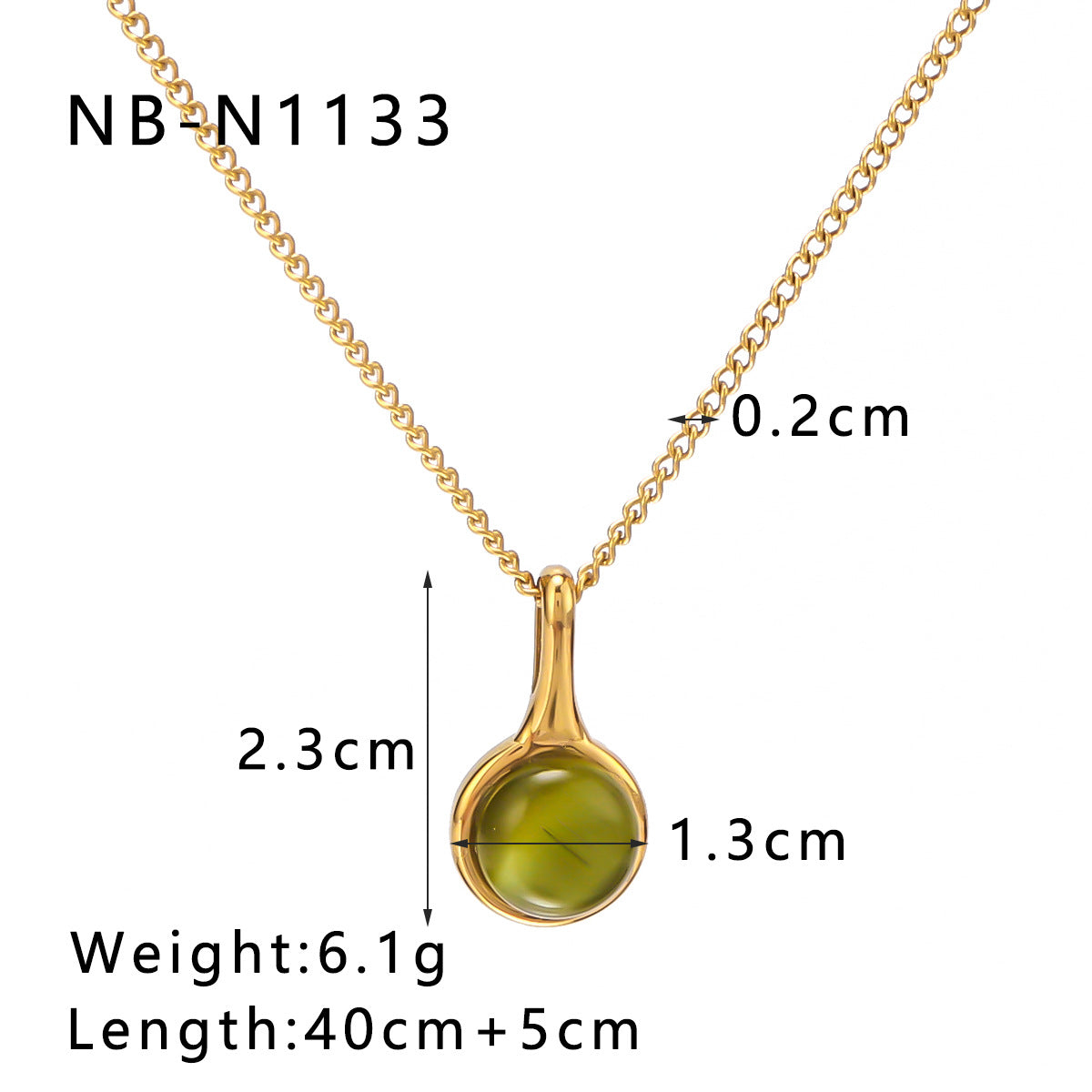 Collana con Pendente Minimalista a Cuore in Acciaio Inossidabile con Intarsio Occhio di Gatto e Placcatura Sottovuoto in Oro 18K da Donna