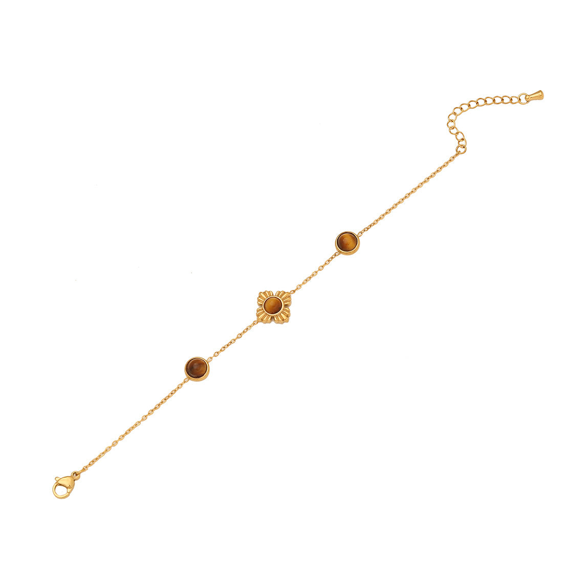 Minimalist Geometric Stainless Steel Necklace Set with Plated Finish for Women O-Chain Design