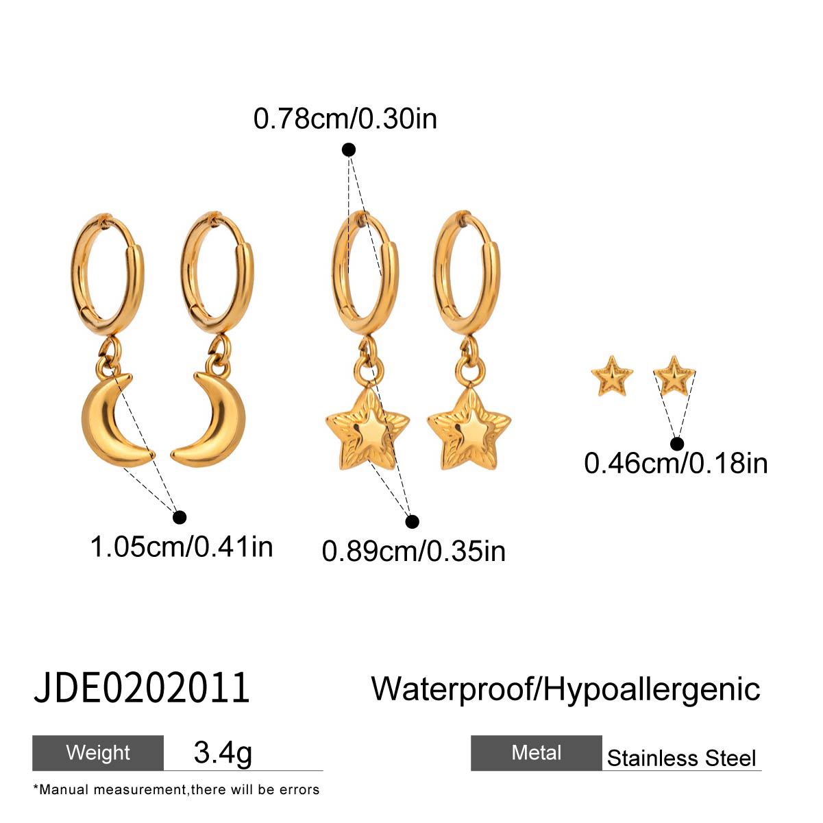 Minimalist Luxury Geometric Square Titanium Steel PVD Plated Earrings for Women