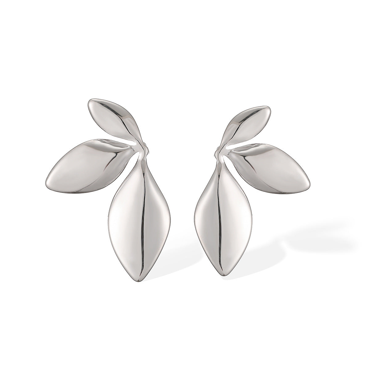 Minimalist Irregular Geometric Stainless Steel Stud Earrings for Women