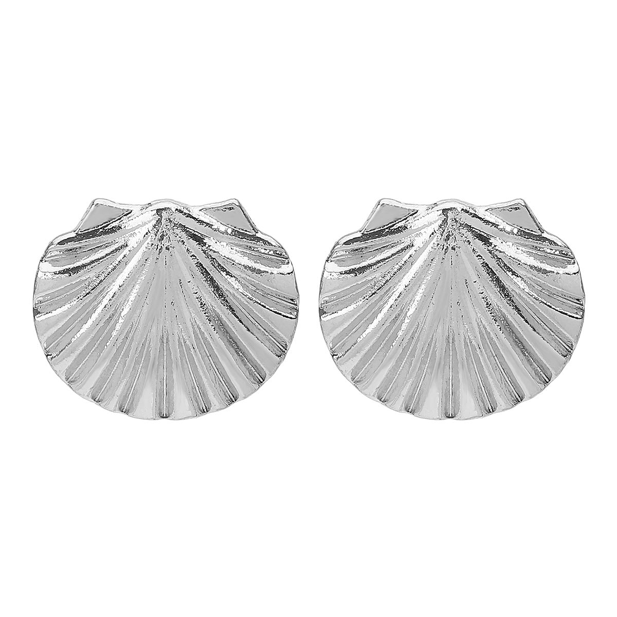 Elegante Collar con Colgante de Estrella de Mar y Concha en Aleación con Acabado Bañado para Mujer