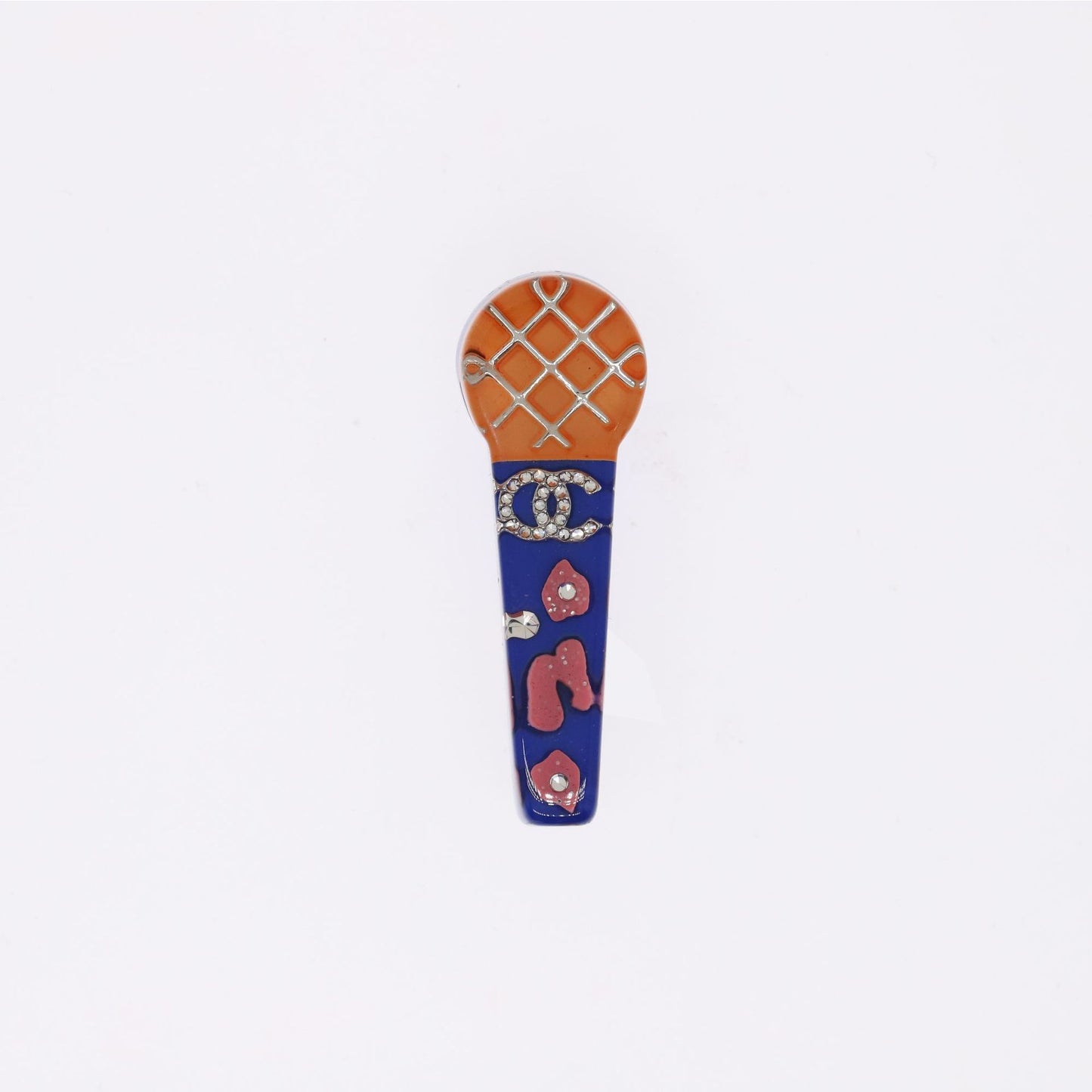 Colorful Enamel Acrylic Cartoon Brooch with Pearl and Rhinestone Inlay for Women