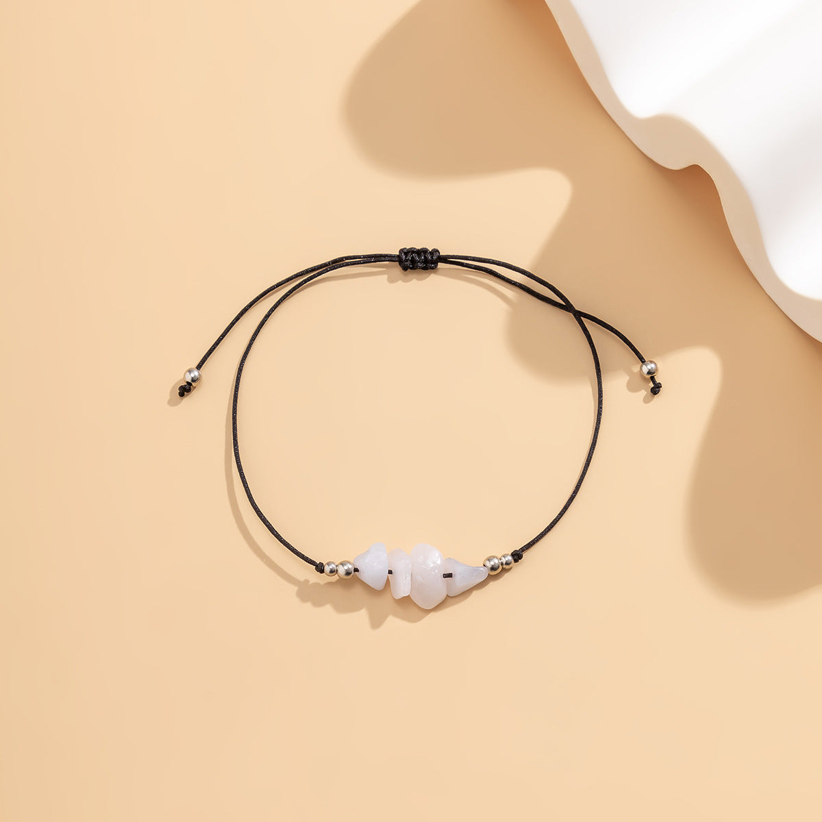Bohemian Geometric Resin Beaded Adjustable Anklet for Women