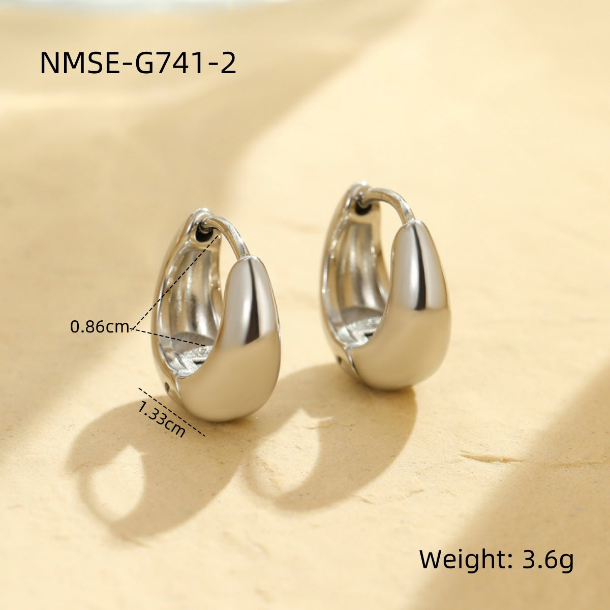 Minimalist Geometric Stainless Steel Ear Cuffs with Plating Finish for Women Fashion Earrings