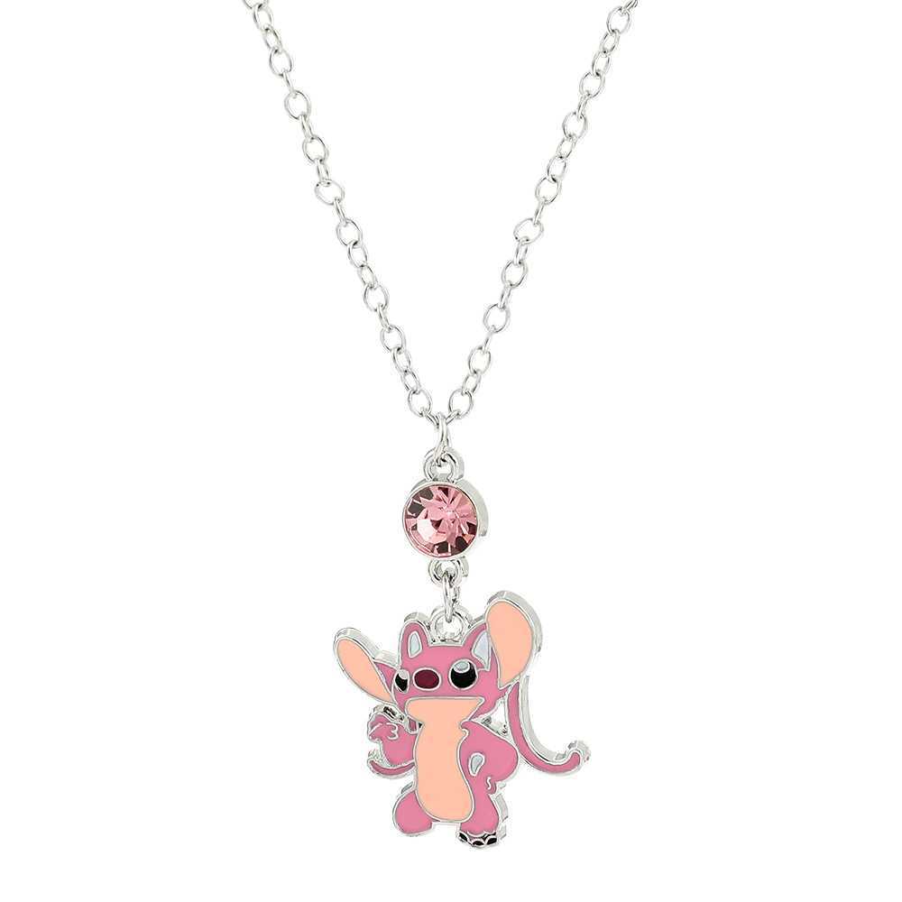Collar con colgante de Stitch de dibujos animados para mujeres y parejas con diseño en forma de estrella de resina, joyería minimalista hecha a mano