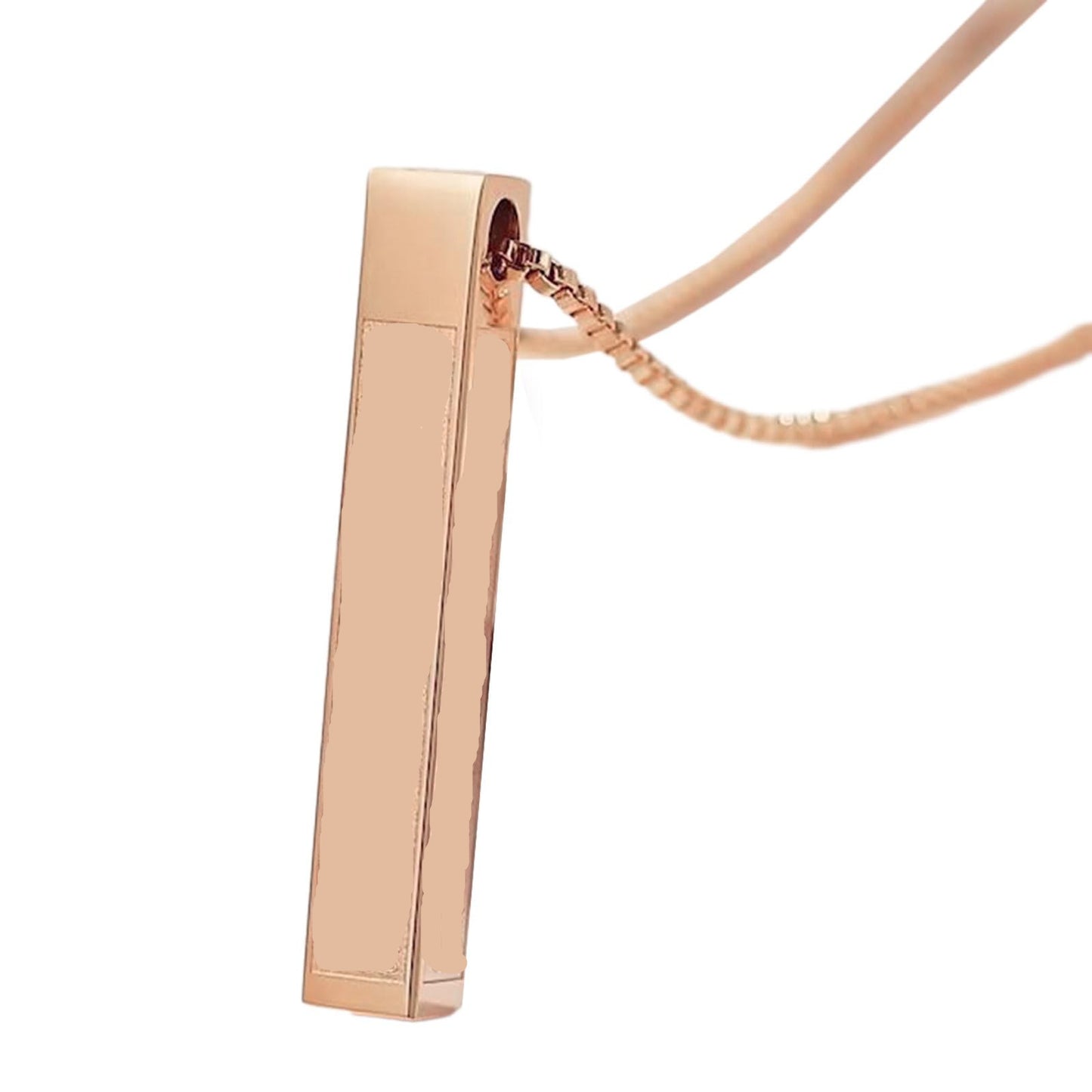 Minimalist Geometric Titanium Steel Necklace with Polished Finish for Women