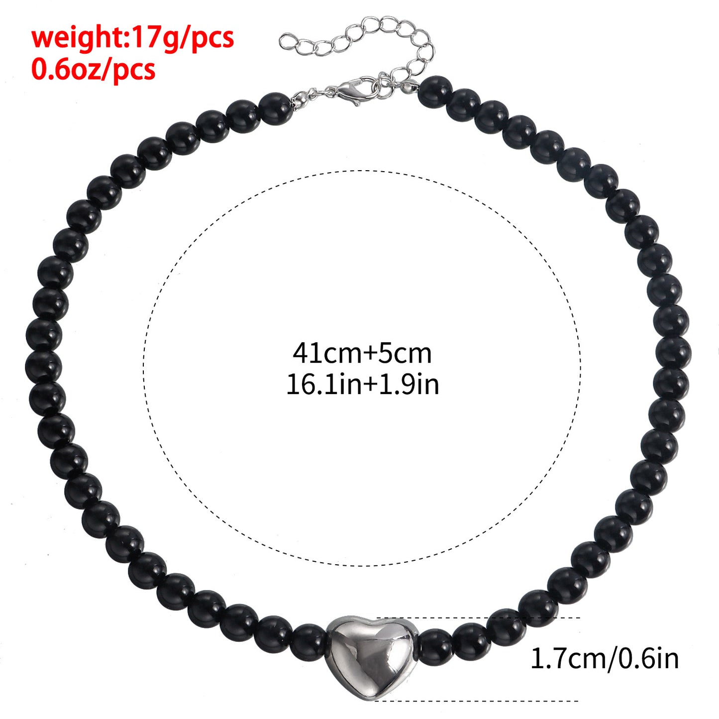 Collar con Colgante Minimalista en Forma de Corazón, de Aleación con Acabado Galvanizado para Mujer, Cadena Delicada para la Clavícula