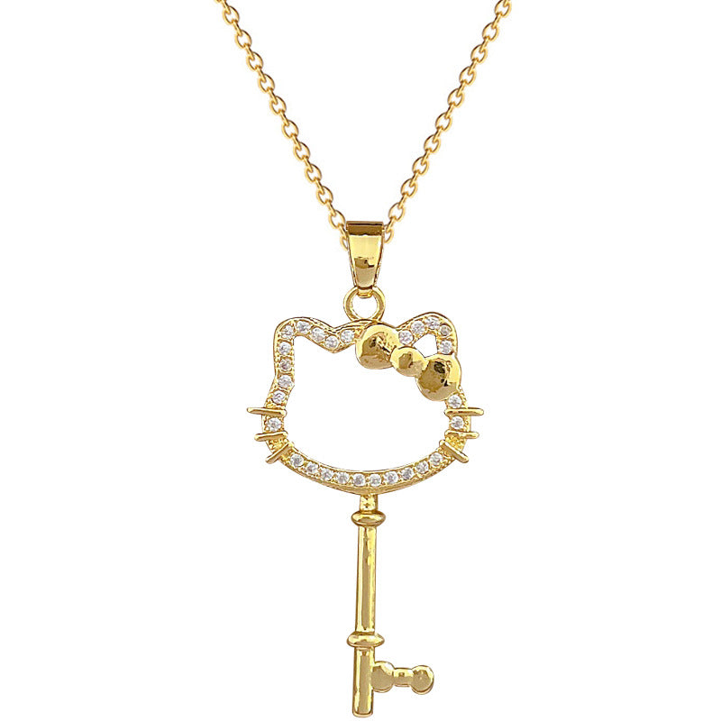 Collar con colgante de mariposa geométrica con diamantes de imitación para mujer y hombre, cadena de acero de titanio