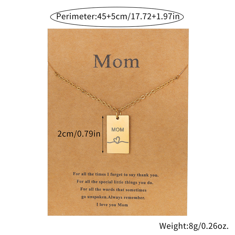 Personalized Letter Stainless Steel PVD Gold Plated Snake Chain Necklace for Women