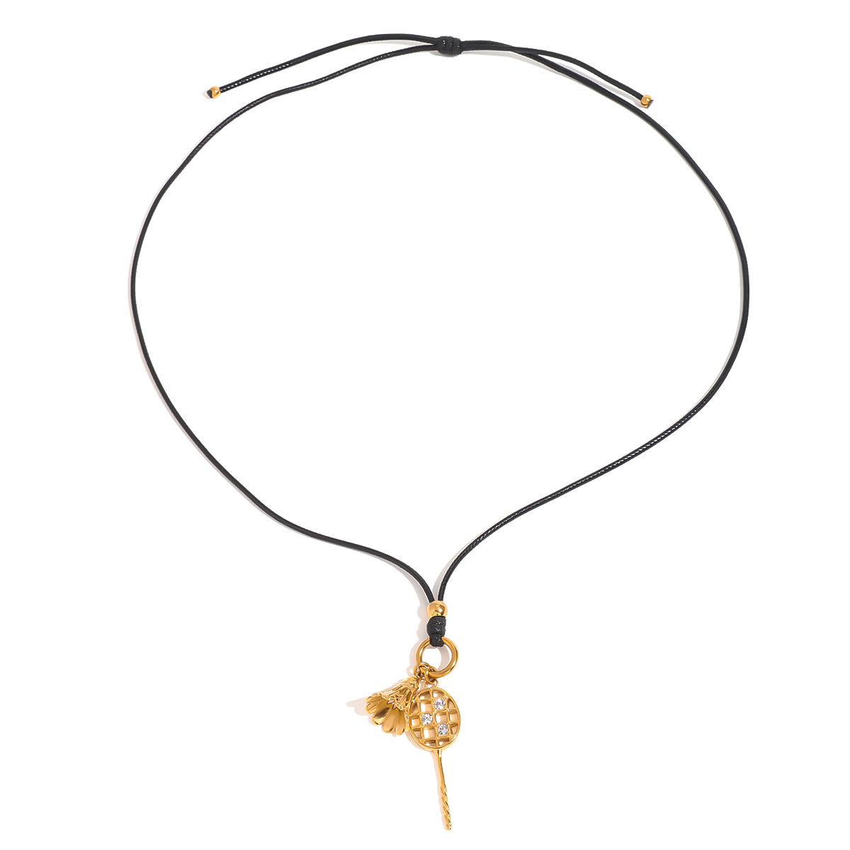 Collana con pendente geometrico minimalista da donna in acciaio inossidabile con ciondolo in acciaio al titanio e finitura galvanizzata