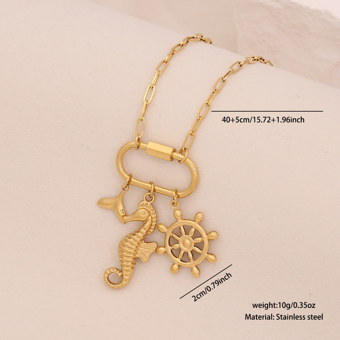 DIY Charm Bar Star Moon Pendant Stainless Steel Plated Rhinestone Necklace Unisex