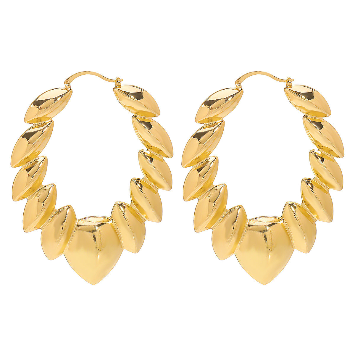 Pendientes de Tachuela Geométricos Minimalistas para Mujer de Hierro con Acabado Galvanizado a la Moda para Uso Diario