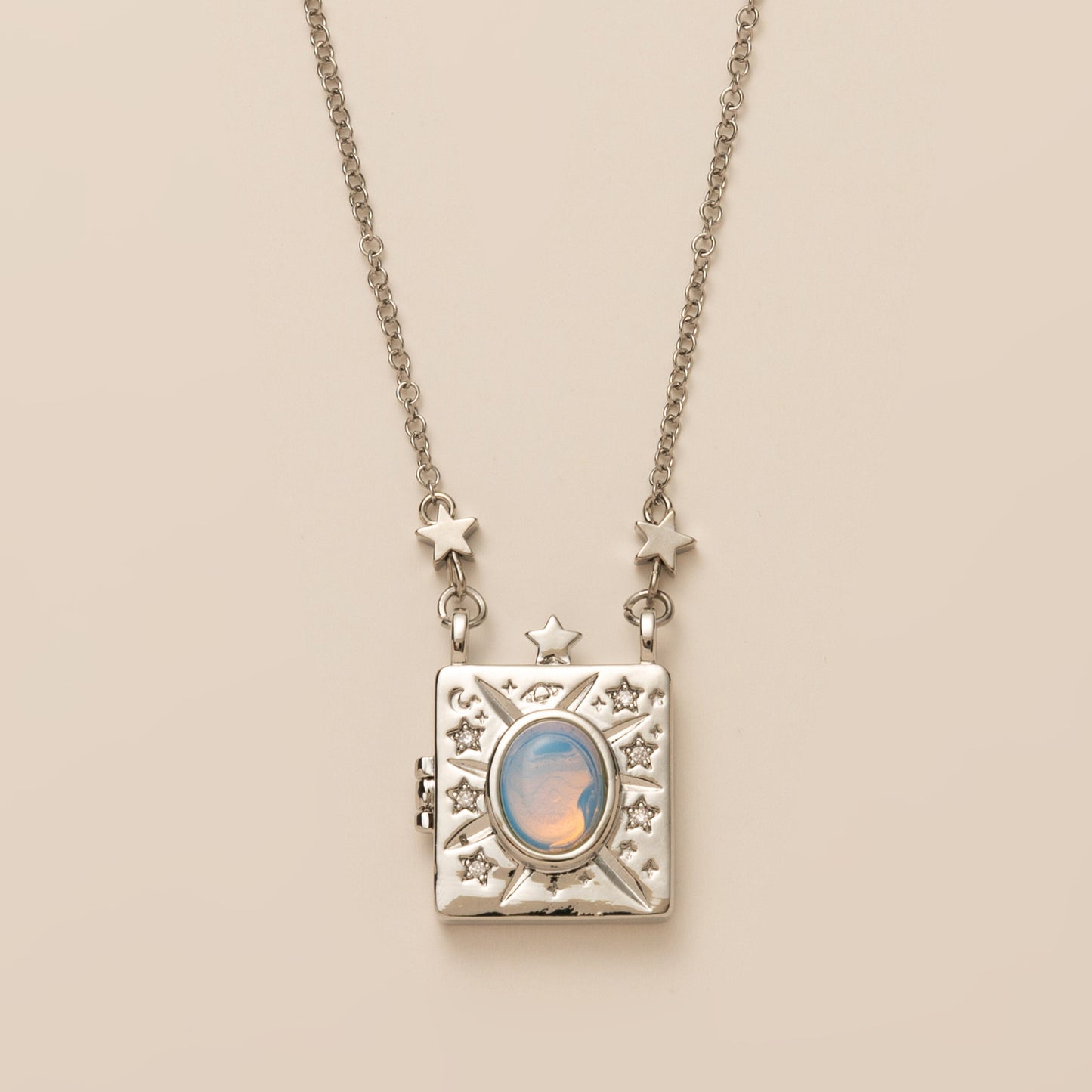 Collana con ciondolo a lettera stile vintage da donna con rame placcato e design a catena O