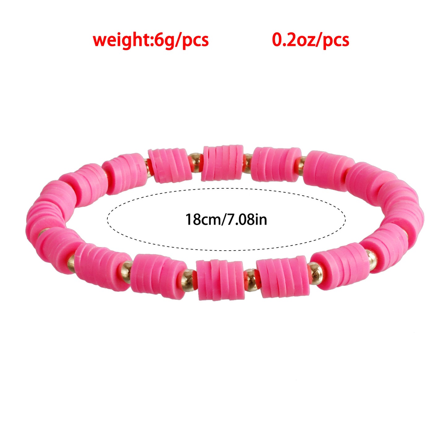 Pulsera de la amistad con abalorios y letras geométricas estilo "Ins" para mujer con acabado chapado