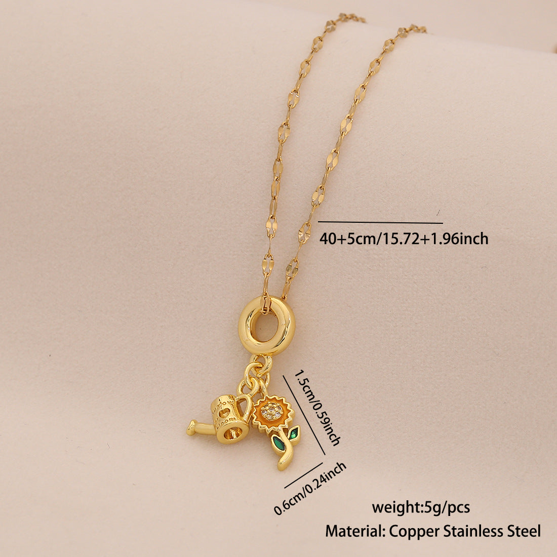 Collana con ciondolo aereo e mappamondo vintage in acciaio inossidabile con finitura smaltata